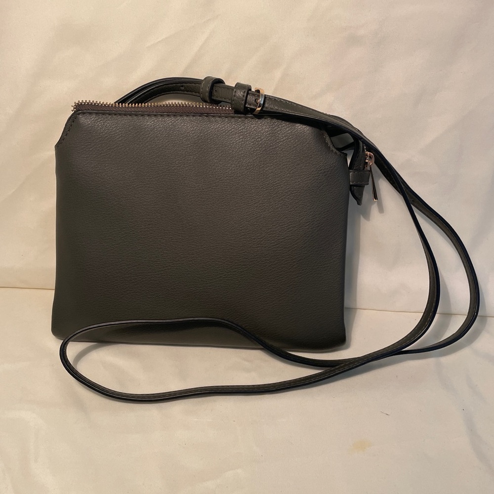 Crossbody bag. A New Day. Olive with gold zipper